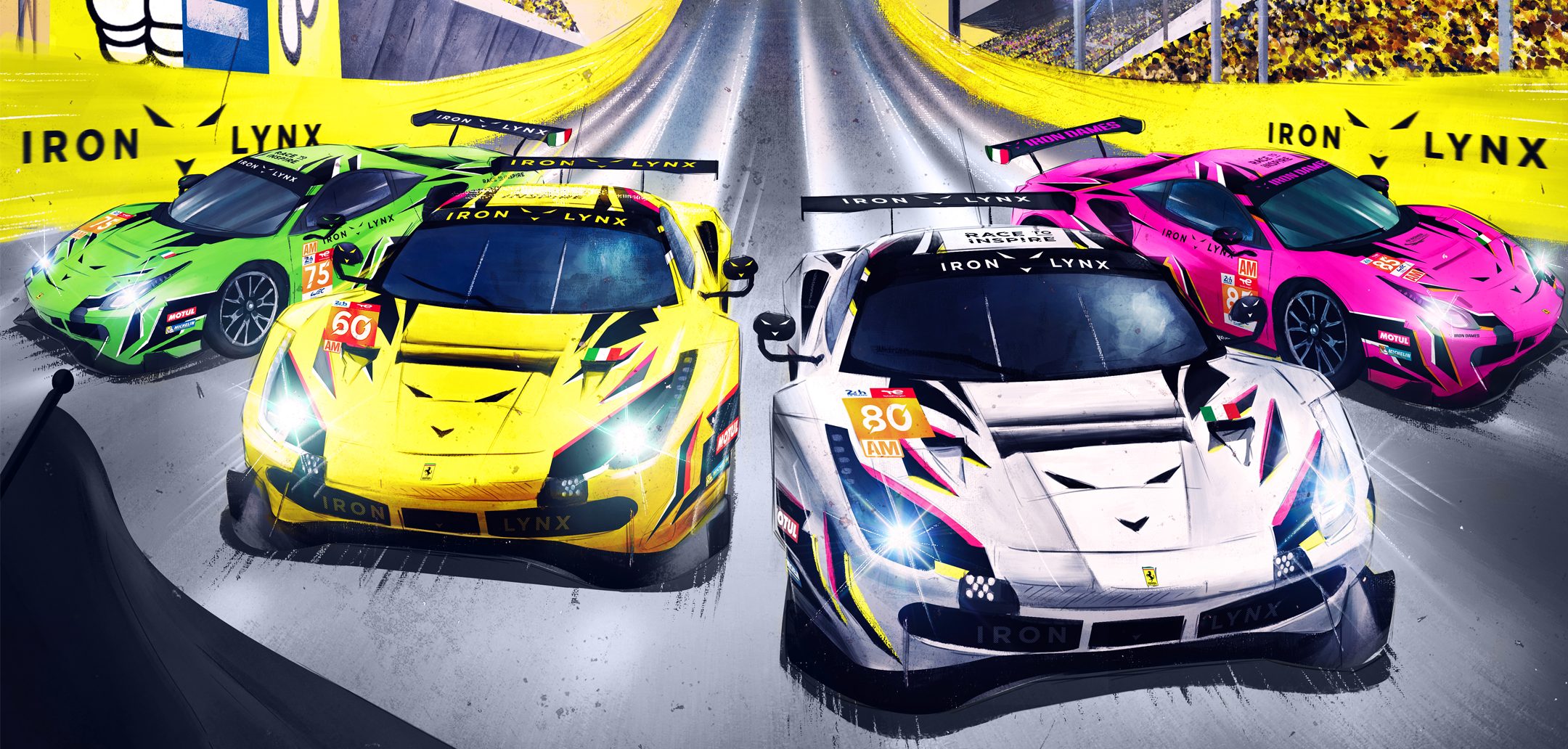 Iron Lynx and Iron Dames unveil Le Mans artwork to celebrate great