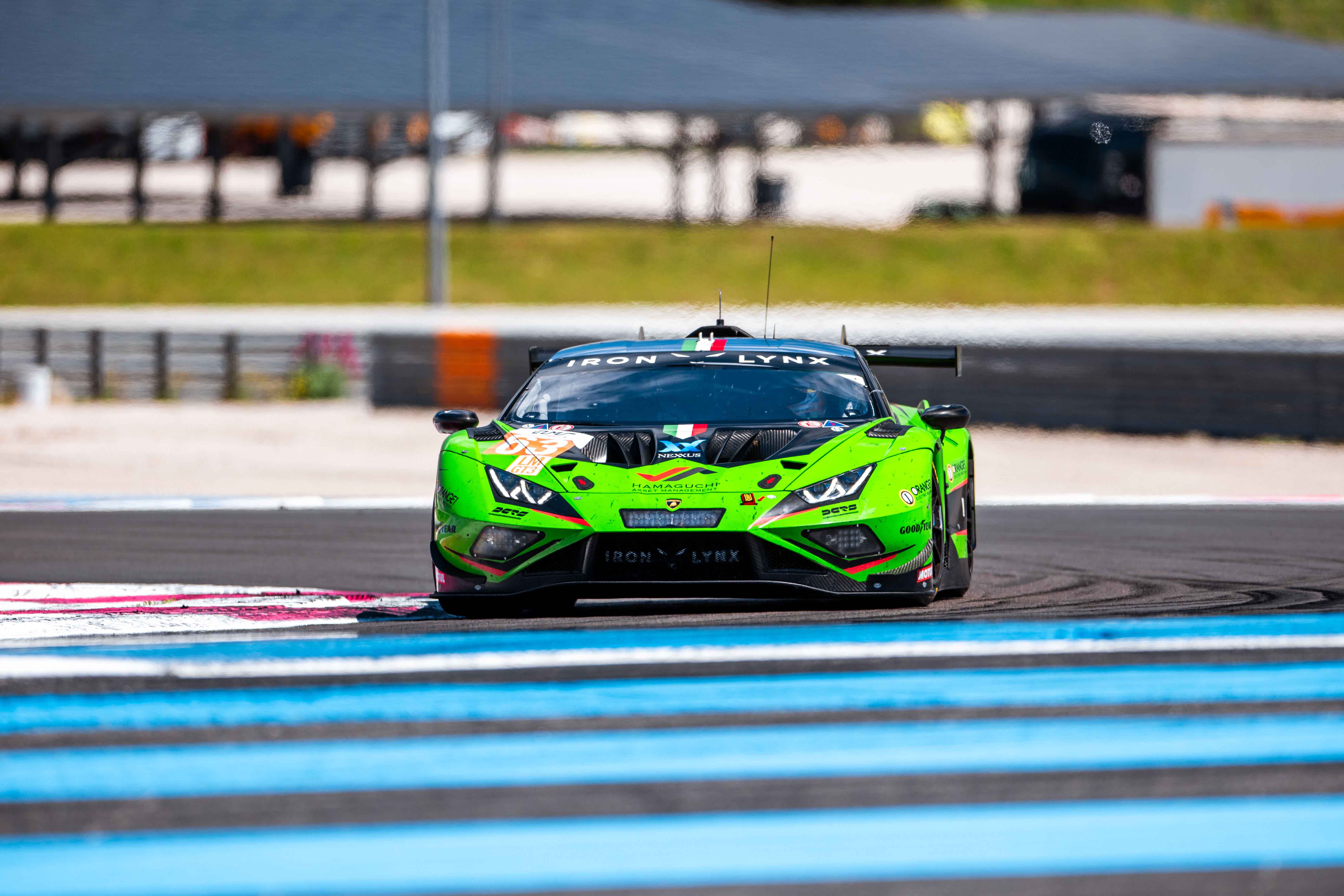 The Iron Lynx LMGT3 car in ELMS at Paul Ricard